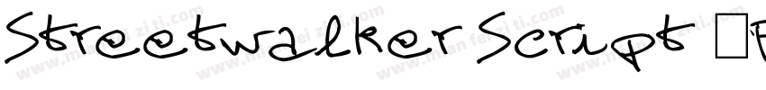 Streetwalker Script (FREE PERSO字体转换
